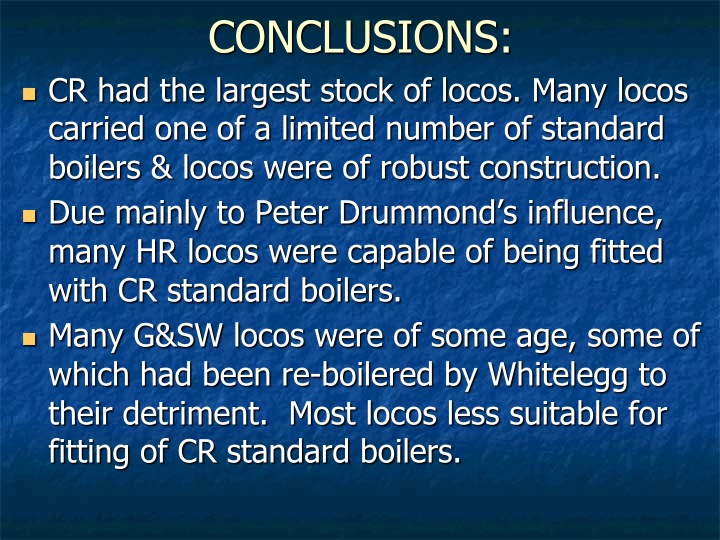 Relative Survival of LMS Northern Division Locomotives Slide 20