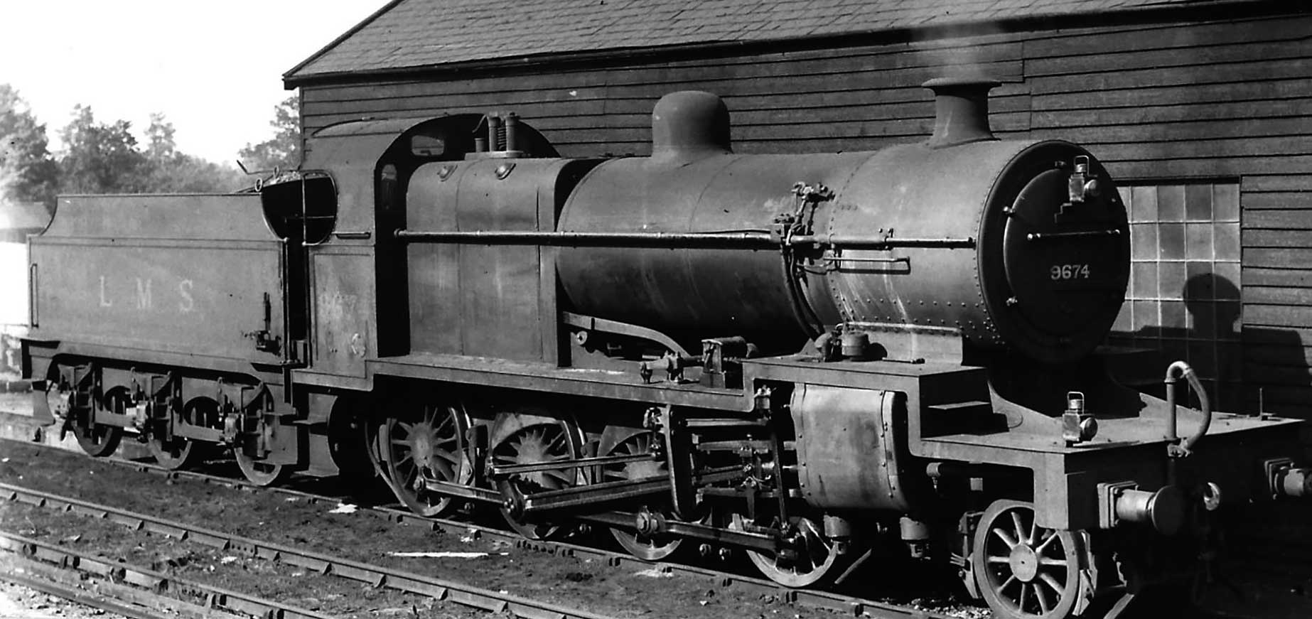 Photo showing LMS No. 9674 at Templecombe on 5 July 1930