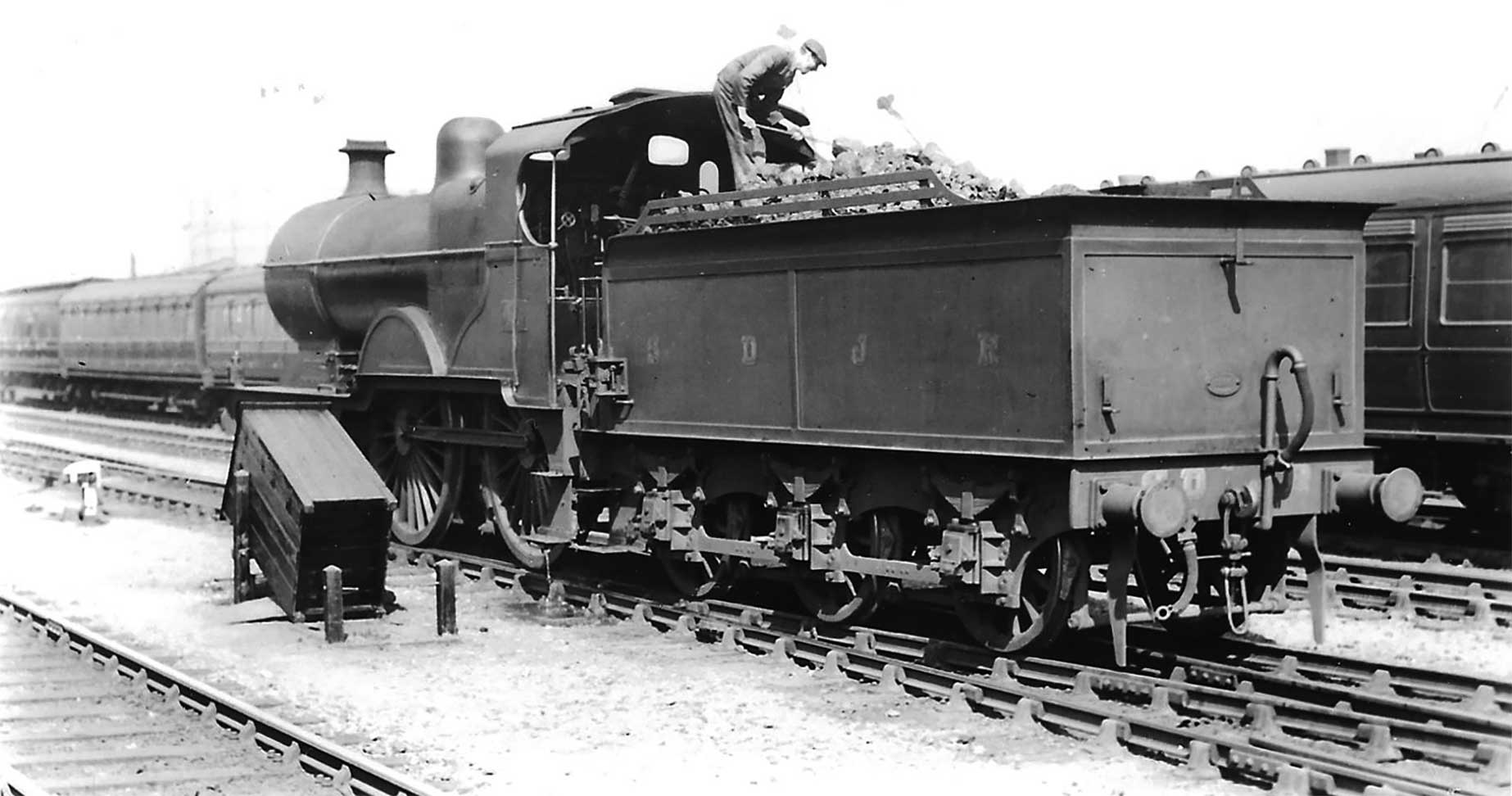 Photo showing S&DJR 4-4-0 No. 42 at Bath on 21 May 1929